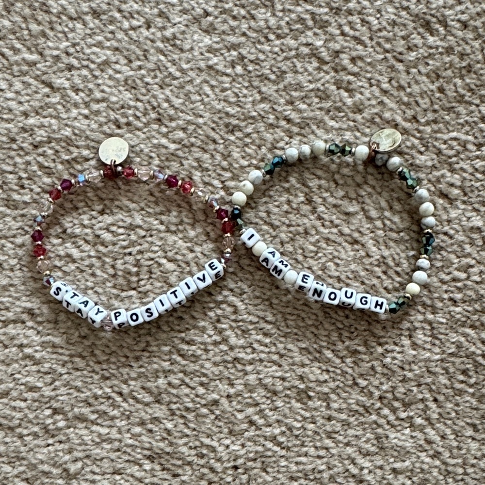 Little Words Project Inspirational Beaded Bracelets Set